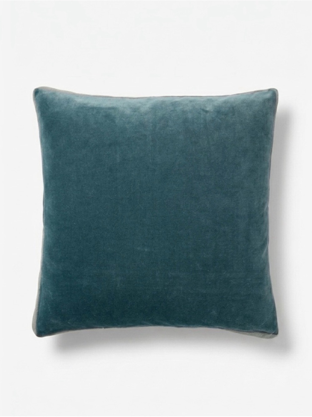 Birch Lane Brixen Teal Cotton Velvet 18” Throw Pillow Cover Like New